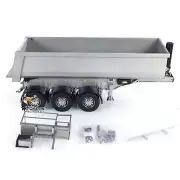 1/14 Metal 3 Axles Hydraulic RC Dump Trailer for Remote Control Tractor Model