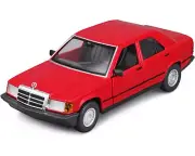 1:24 Mercedes Benz 190E by Bburago in Red 18-21103 Model Car