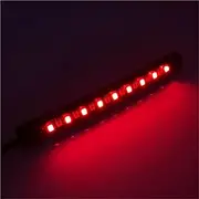 Universal Flexible 17 LED Motorcycle DRL Brake Light Turn Signal Light Strip Number License Plate Light Flashing Tail Stop Light(WHITE)