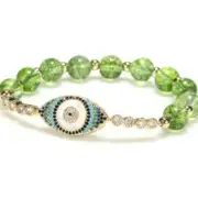 Natural Peridot Abundance Feng Shui Bracelet