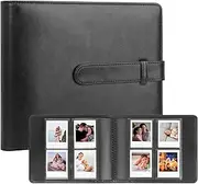 256 Pockets Photo Album for Polaroid Go Instant Mini Camera, Premium Vegan Leather Cover Picture Albums for Polaroid Go Camera & Film, Portable Photo Album Book Holds 256 Photos (Black)