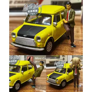 現貨 老周微影 特價 豆豆先生 Mr. Bean Mini Cooper 1/64 人偶 合金模型車 Tomica 多美