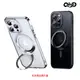QinD Apple 蘋果 iPhone 15 Plus 旋轉磁吸支點殼(透明)