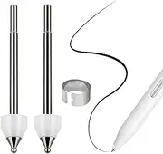 REEYEAR No Wore Out Titanium Alloy Replacement Fine Tips fit for Samsung S Pen Creator Edition, Precise Enhance Smooth Ballpoint Note Taking Nibs,2 Pcs