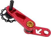 DECOMELODY Chain Security for Single : Aluminum Alloy Derailleur Adjuster Chain Tensioner for Folding Bikes