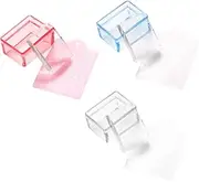 Beaupretty 3Pcs Transparent Manicure Stampers for DIY French Nail Art Durable Nail Seals Easy to Use for Home Manicure