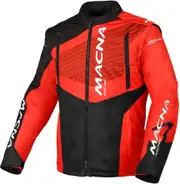 Macna Crest, textile jacket , color: Black/Red , size: XL