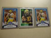 2000 SCORE ROOKIE LOT JUSTIN HERBERT UNIV OF OREGAN 3 TOTAL ALL MINT