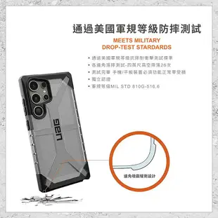 『UAG』耐衝擊保護殼-透明 for Samsung S24 Ultra 手機防摔保護殼 防摔殼