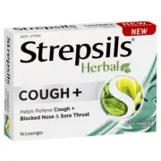 Strepsils Fresh Menthol Herbal Cough Lozenges | 16 Pack