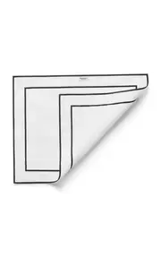 [Tiffany & Co.] Set-of-Four Small Embroidered Linen Placemats