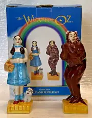 Vintage Wizard Of Oz ~ Dorothy & Cowardly Lion Salt & Pepper Shaker-1998 - NIB