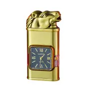 Quartz Watch Dial Double Flame Inflatable Direct Flame Lighter Metal Relief D