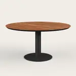 Recess Guest Table | Round Table | Collaboration Desk, Walnut / Black
