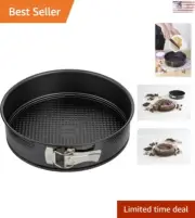 Sturdy 10-Inch Easy-Release Non-Stick Durable Carbon Steel Springform Pan