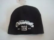NEW YORK GIANTS SUPER BOWL DEADSTOCK TOBOGGAN KNIT VINTAGE BEANIE SKULL HAT CAP