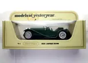 MATCHBOX MODELS OF YESTERYEAR, 1936 JAGUAR SS100 Y-1 Green.