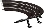 [Carrera] 20574 1/30 High Banked Curve 6-Piece Track Add-on Accessory Parts for Digital 124/132 and Evolution, Large