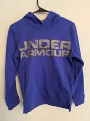 NWT under armour hooded pull over sweat shirt youth size large