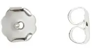 100 Silver Plated Brass 10x9x5mm Monster Earnut Earring Backs