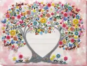 Bead embroidery kit Wedding metric needlework kit Art canvas beadwork pattern