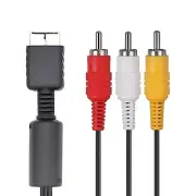 6 FT AV to RCA Audio Video Composite Cable Cord For Sony PS1 PS2 PS3 PS3 Slim