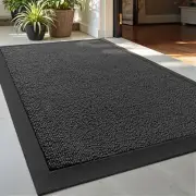 DEXI Front Door Mat Outside Entrance, 2x3 ft Rubber Entry Doormat Heavy Duty,...