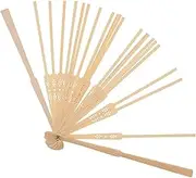 Angoily DIY Folding Fan Frame Portable Handcraft Blank Fan Making Material for Stylish Eastern Style Lightweight Structure for Creative Projects and Summer Use