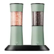 Gravity Electric Salt and Pepper Grinder Set–USB-C Rechargeable Charging Base...
