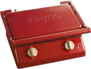 BRUNO Electric Grill Sand Sandwich Maker Double Hot Sandwich Grill Plate Red