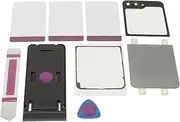 Back Glass Panel Case, Fit Smooth Touch Sturdy Easy to Install Back Glass Cover Replacement for Z Flip 5 (Grey)