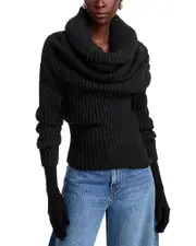A. w.a. k.e. Mode Hooded Glove Top