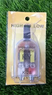 Level Car Speaker High to Low Impedance Converter 2 Channel RCA Line Out US Ship