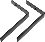 Zerodeko 2pcs Wall Speaker Stand Soundbar Mount Speaker Wall Mount Brackets Soundbar Wall Mount Bracket Speaker Wall Mounts Speaker Bracket Wall Mount Audio Bracket Speaker Mount Iron Black