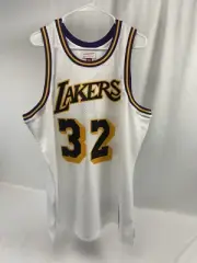 Magic Johnson Los Angeles Lakers White Swingman Jersey Mitchell & Ness Sz Small