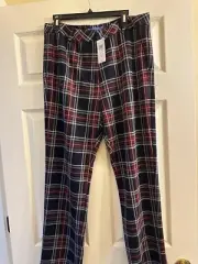 NWT J. McLaughlin Stewart Red/Multi Plaid Pants 14 $238