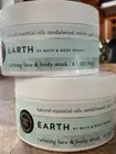 2 (TWO) EARTH Aromatherapy FACE & BODY MASK Bath and Body Works