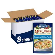 Mrs. Grass Homestyle Chicken Noodle Hearty Soup Mix (5.93 Ounce, Pack of 8)