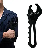 Crescent Wrench,AN3-AN16 Adjustable & Lightweight Aluminum Spanner | Portable Protective Hexagonal Jaws Wrenches Fitting Tools for Car