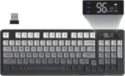 FREEWOLF M96 BT/2.4G Wireless RGB Backlit Gaming keyboard with Display Screen