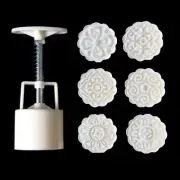 Mooncake Mold 50g Cookie Stamps DIY Plastic Mooncake Biscuit Cutter Maker