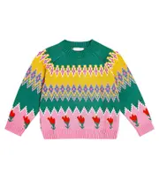 [Stella McCartney Kids] Stella McCartney Kids Cotton and wool sweater Y 3 multicoloured