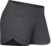 [Athlarel] Women's Lightweight Running Shorts with Mesh Linner 3" WOD Workout Athletic Shorts for Women with Phone Pocket