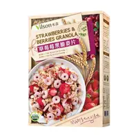 在飛比找momo購物網優惠-【Vilson 米森】草莓莓果脆麥片350gx1盒
