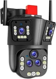 20MP 8K 20X Zoom, Outdoor Closed-Circuit Television, Outdoor WiFi Camera, IP Security Protection Camera, 360,(AU Plug,CCTV Camera)