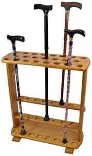 Home Decor Display Walking Stick Storage Wooden Rack Walking Cane Umbrella Stand by Blackpercrafts