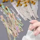 Nails Abalone Shell Slice Nail Art Stickers Glitter Sequin Fragment 3D Gradi WIN