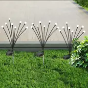 Emitto Firfly Solar Lawn Lights 8LED 4PC Outdoor Garden Path Swaying Lamp Waterproof
