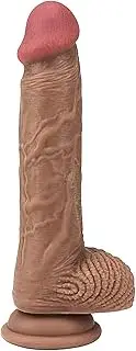 8.2" Realistic Dildo Dong Silicone Penis Cock Strong Suction Cup Hands-Free G-Spot Stimulation Anal Sex Toy