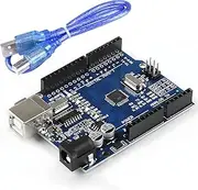 UNO R3 Board ATmega328P with USB Cable, Compatible with Arduino Uno